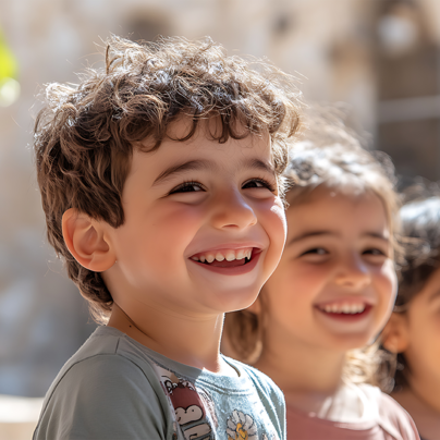 Eine Gruppe von Kleinkindern